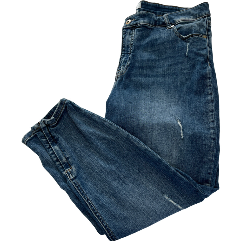 Pistola Skinny Jeans Distressed High Waisted Plus Size 16W